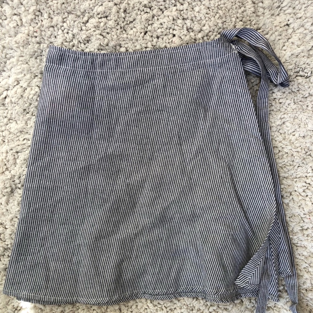 Blue and White Striped Skirt from Brandy Melville